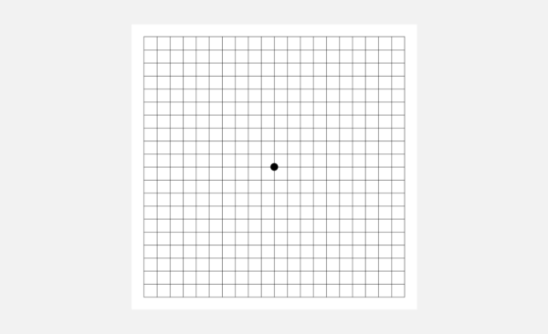 Проверить свое зрение дома можно с помощью сетки Амслера.